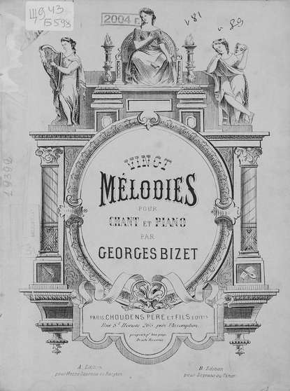 Vingt melodies pour chant et piano