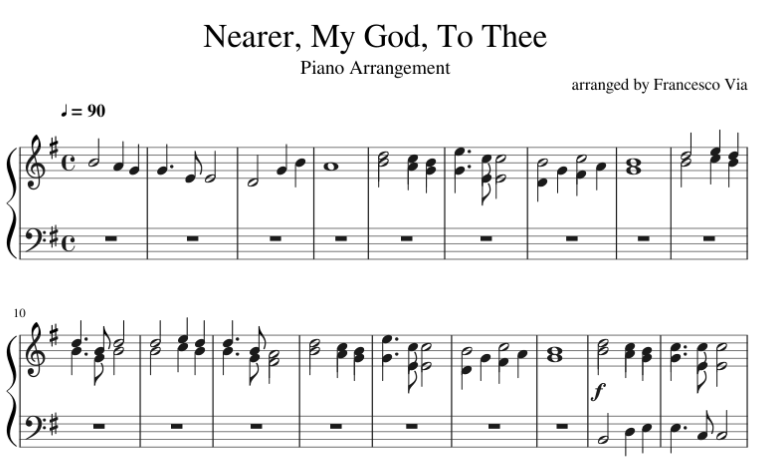 Nearer my god to thee