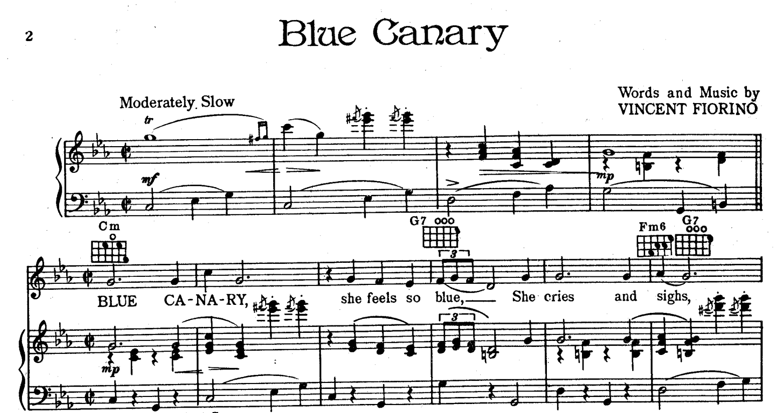 Blue canaries