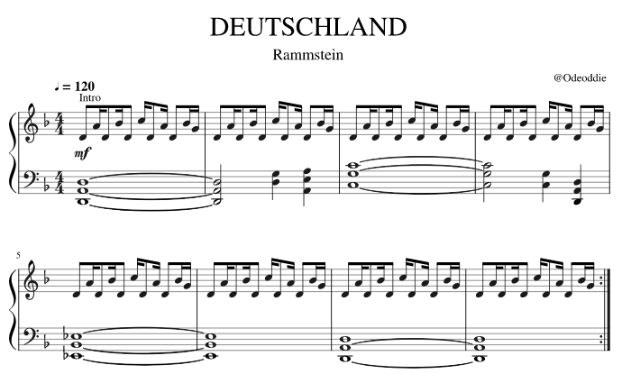 Рамштайн дойчланд перевод текста на русский. Ноты фортепиано Rammstein Sonne Rammstein. Rammstein Deutschland Ноты для фортепиано. Рамштайн на пианино Ноты. Rammstein Ноты для скрипки.