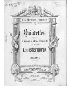 Quintette pour 2 Violons, 2 Altos, et Violoncelle de L. van Beethoven