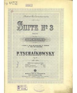 Suite № 3 pour orchestre par Tschaikowsky