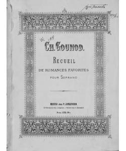 Recuell de romances favorites pour Sopran (tenor) et piano