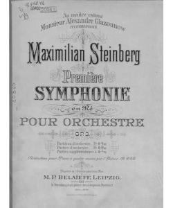 Premiere symphonie en pour orchestre