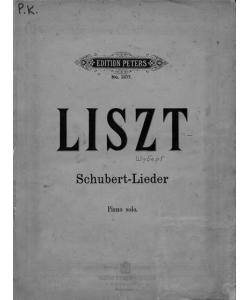 12 Lieder v. Fr. Schubert fur das Pianoforte ubertragen v. Fr. Liszt