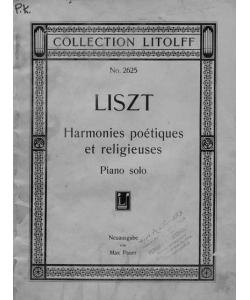 Auswahl aus Harmonies poetiques et religieuses