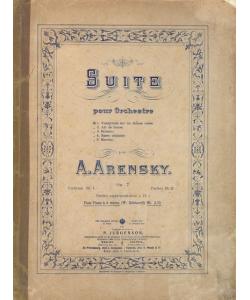 Suite pour orchestre par A. Arensky