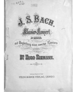 Klavier-Konzert D-moll mit Begleitung eines zweiten Klaviers