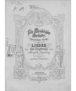 Lieder fur eine Singstimme mit Pianoforte Begleitung