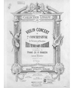 Violin-Concert & 2 Concertstucke fur Clarinette und Bassethorn v. F. Mendelssohn-Bartholdy